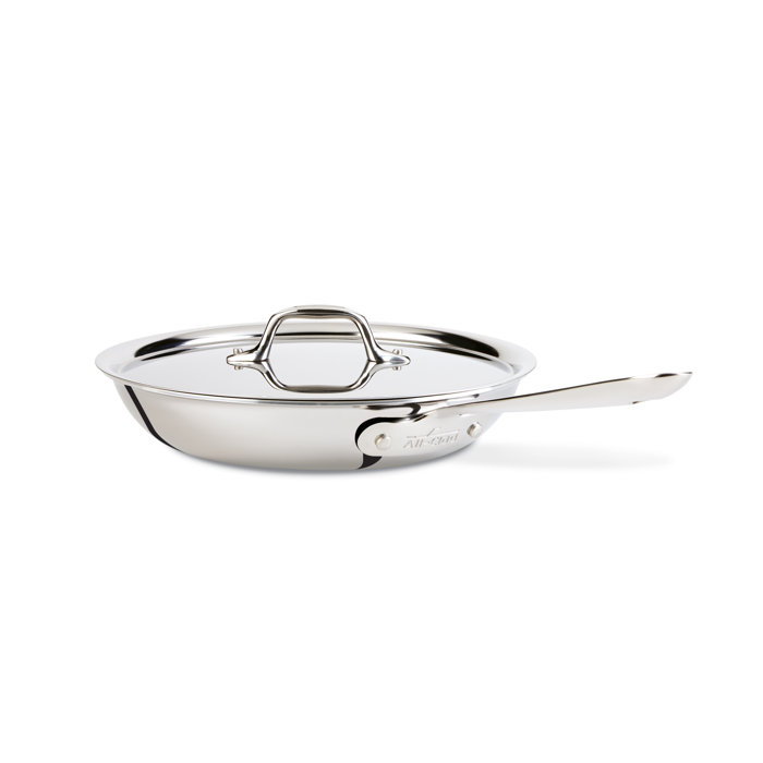 AllClad Stainless Steel Crepe Pan with Lid & Reviews Wayfair.ca